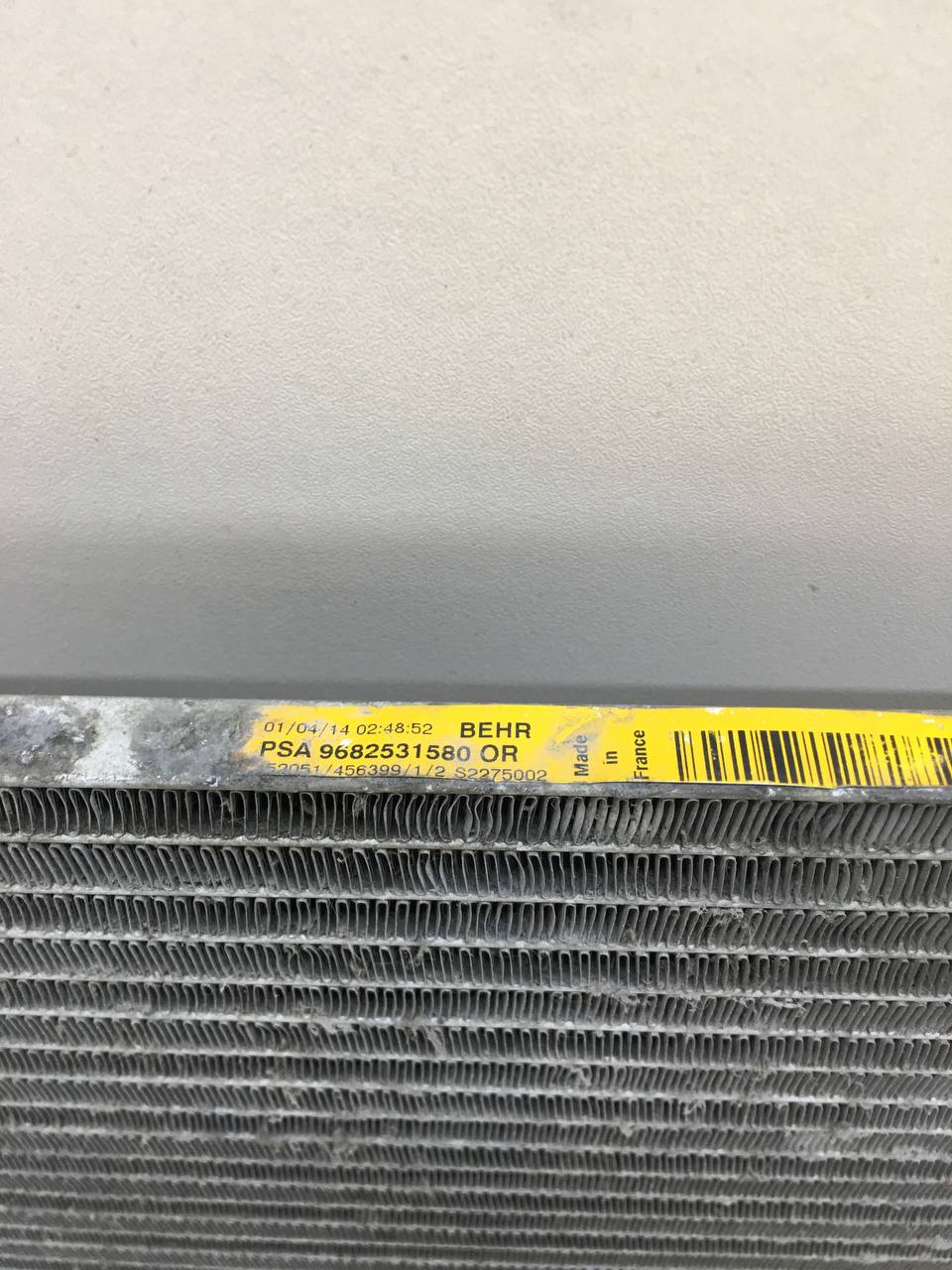 Радиатор кондиционера (конденсер) Citroen C4 2005-2011